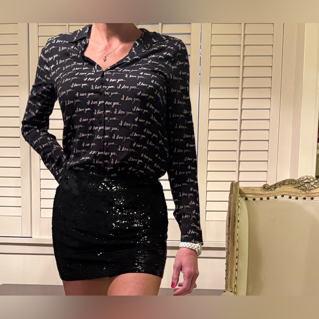 L’agence Button Down Holly I Love You Top